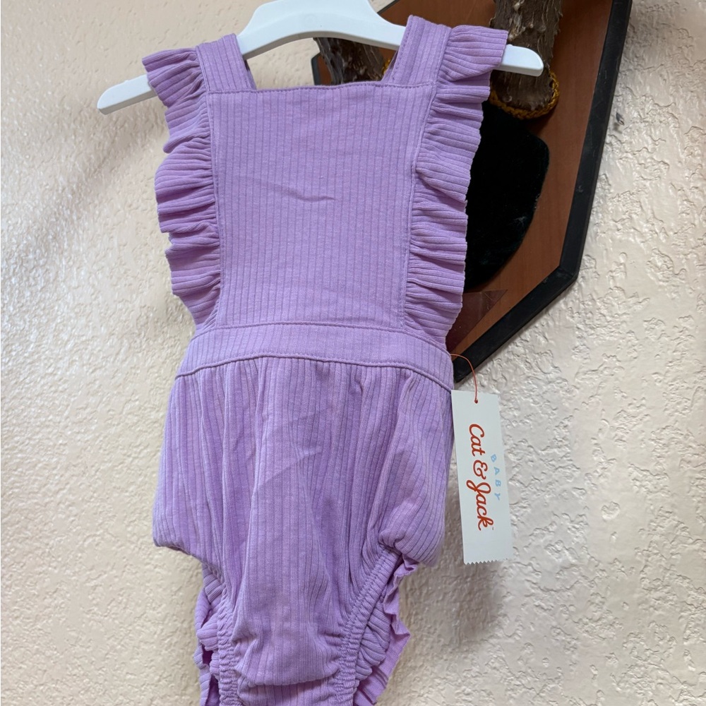 Cat & Jack Lavender Ruffle Bodysuit
